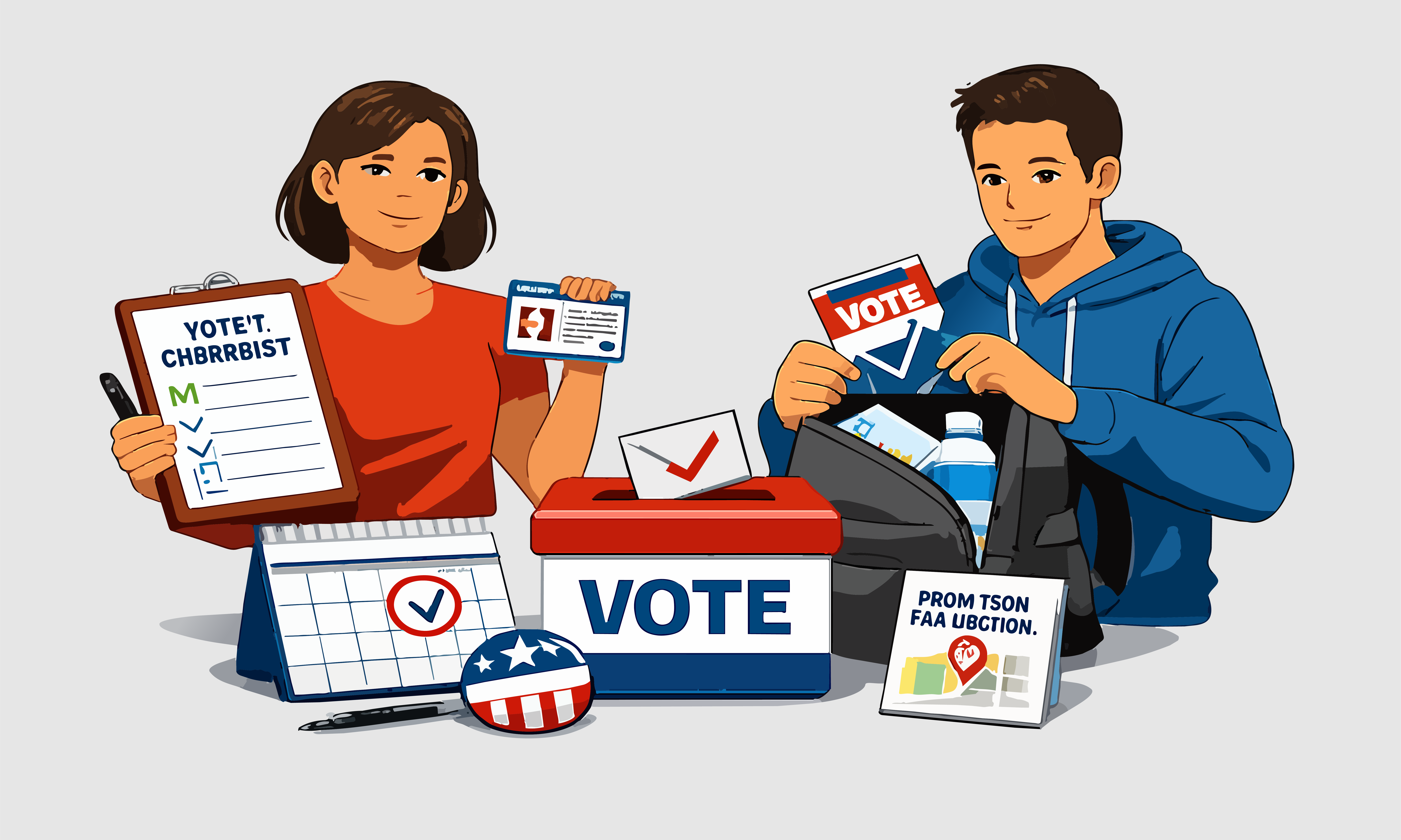 People are getting ready to vote